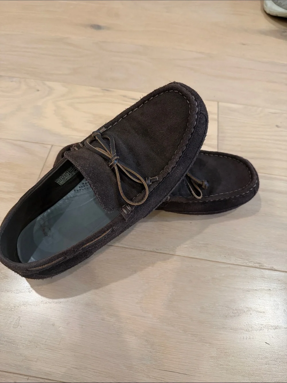 UGG Men's Dark Brown Suede Slip-On Moccasins
